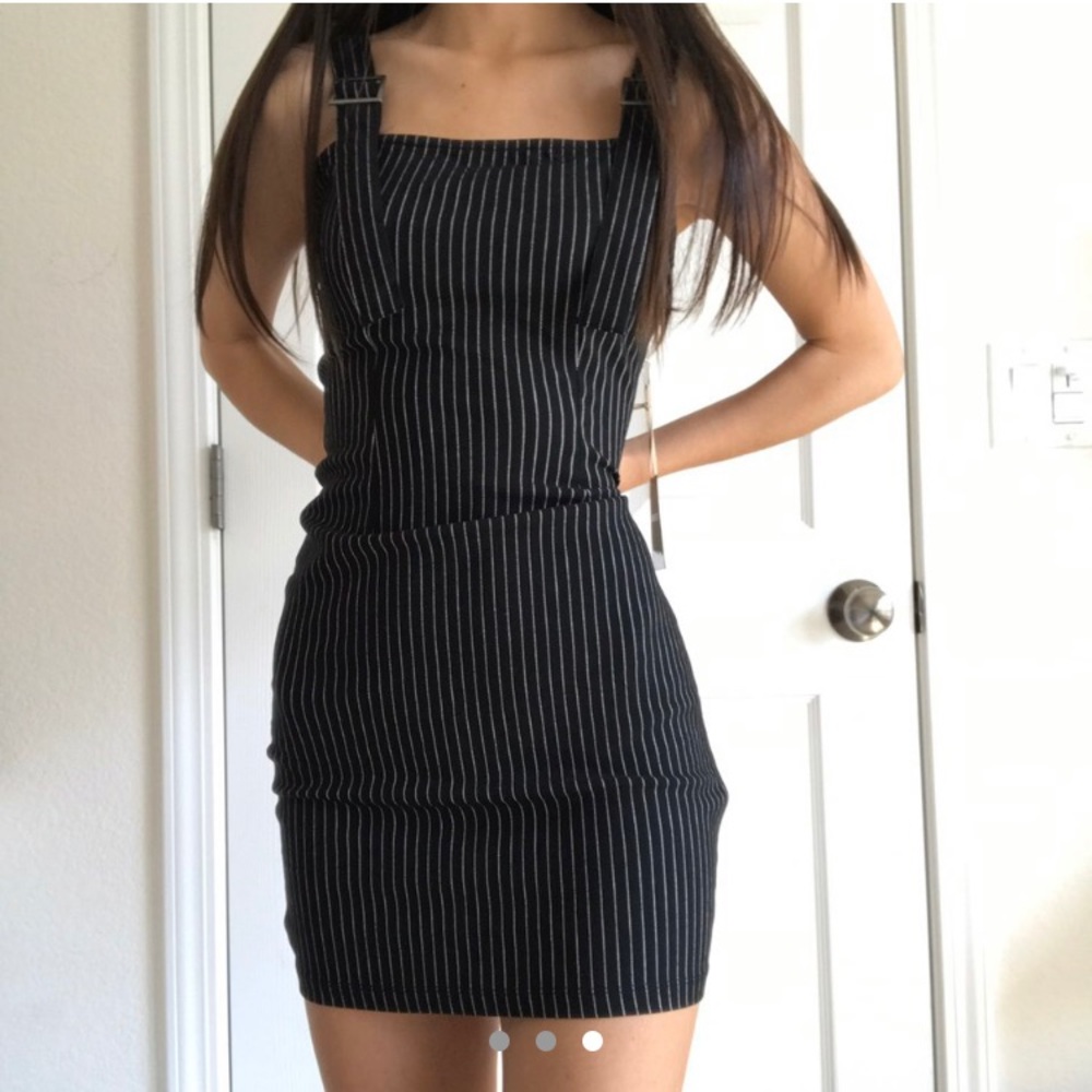 Black Pinstripe dress